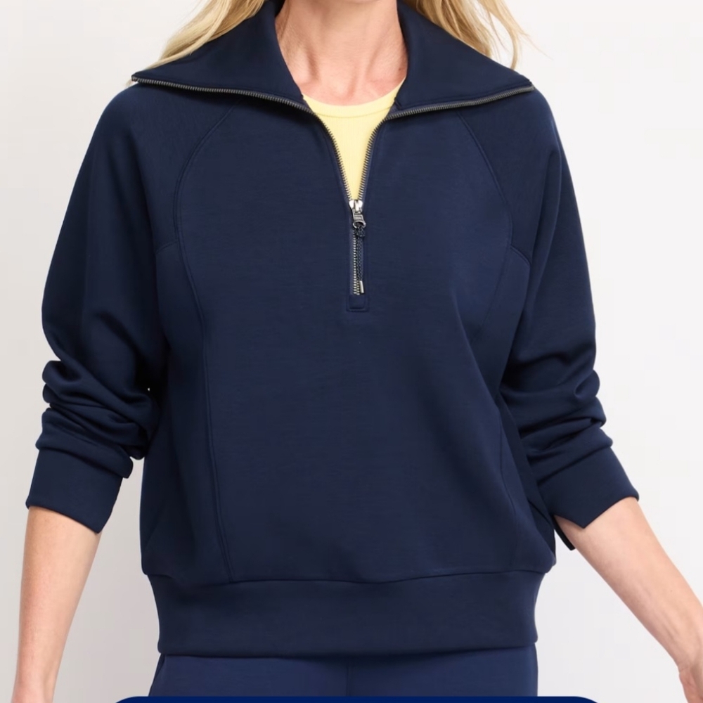 Spanx Air Essentials Half Zip (New  Sz M)